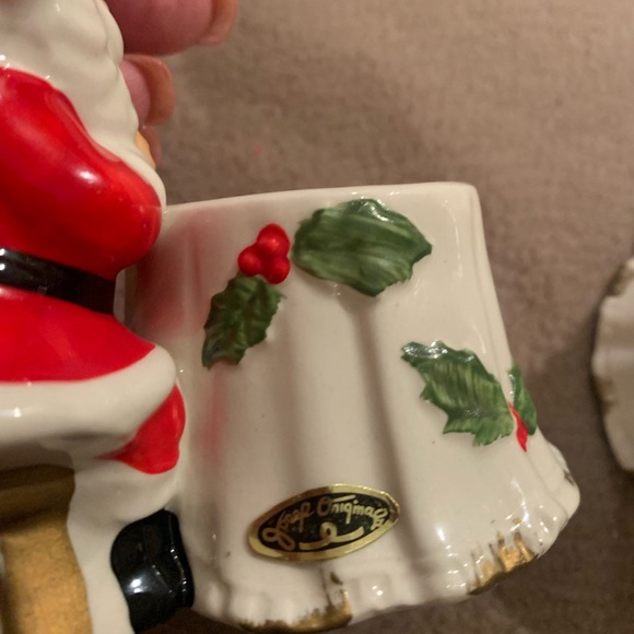 Vintage Josef Originals Santa Claus votive candle holders with price stickers - Picture 4 of 9